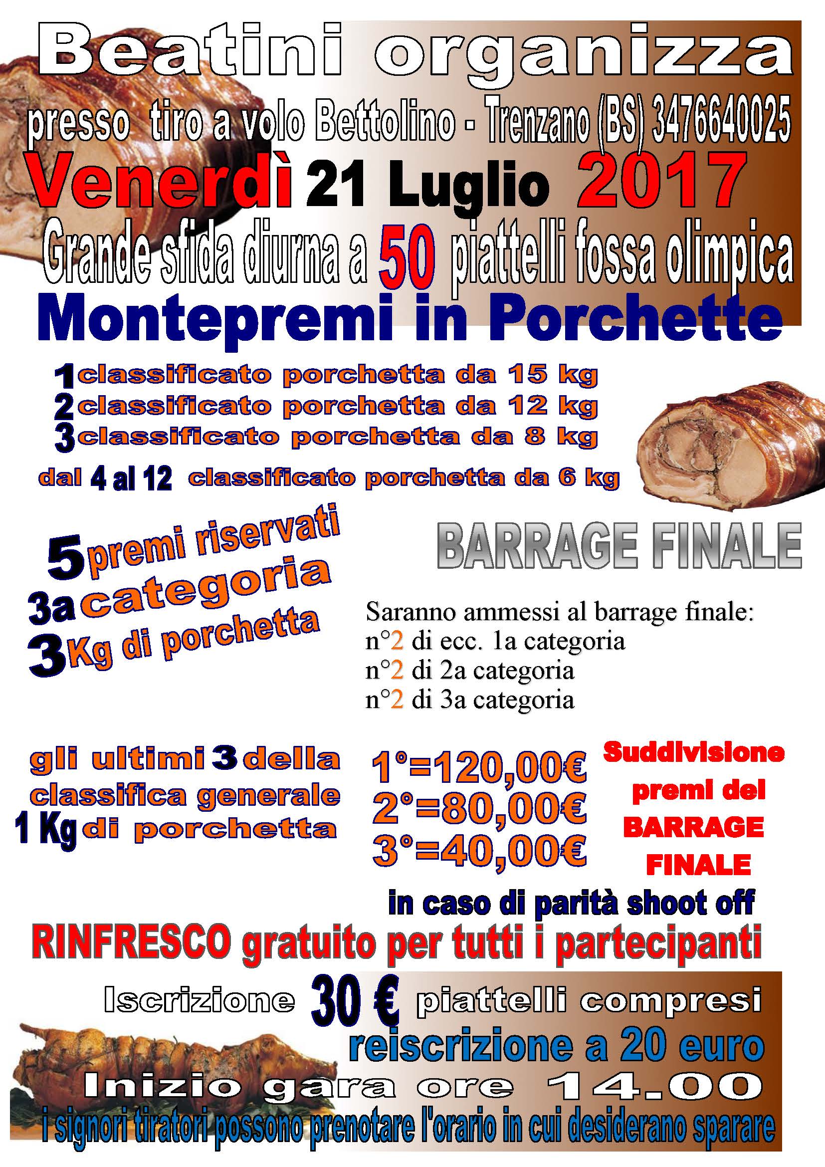Beatini organizza presso  tiro a volo Bettolino